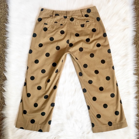 J.Crew Petite Boyfriend Polka Dot Chino Pants - Picture 7 of 7